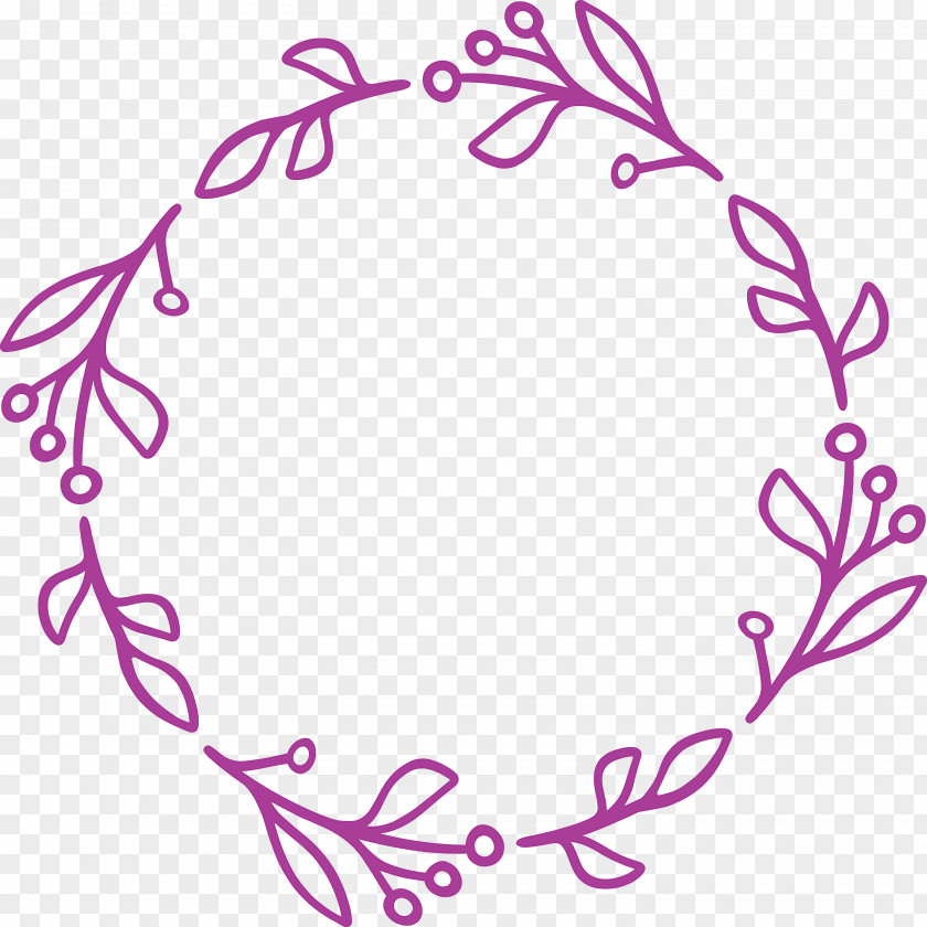 Floral Frame Flower Monogram PNG