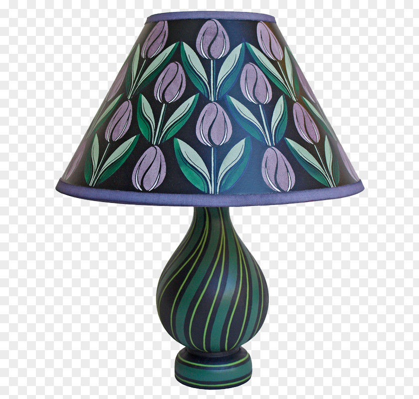 Hand Painted Light Fixture Lighting Glass Lamp PNG