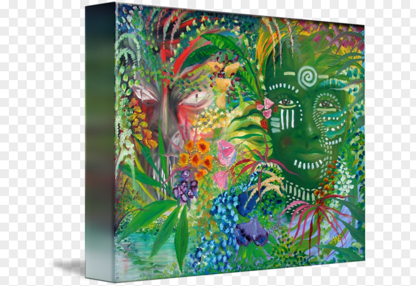 Triumphal Acrylic Paint Modern Art Gallery Wrap Canvas PNG