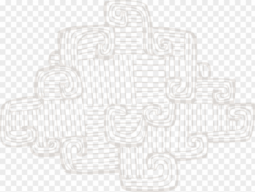 Vector Line Drawing Decorative Decoration Clouds PNG