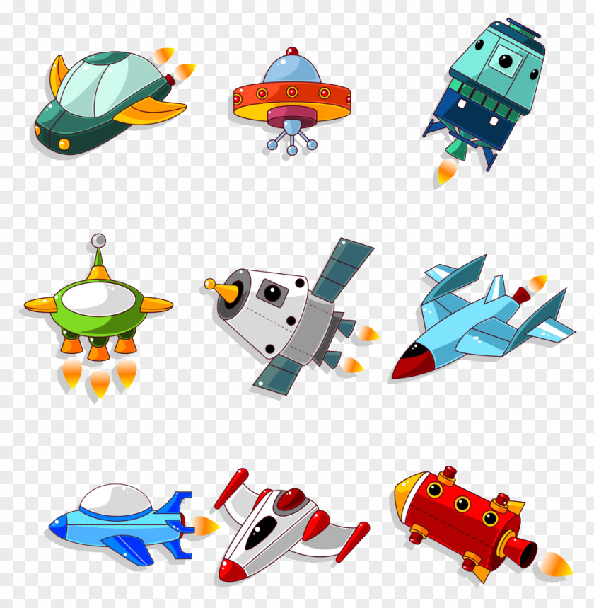 Cartoon Rocket Plane Spacecraft Royalty-free Clip Art PNG