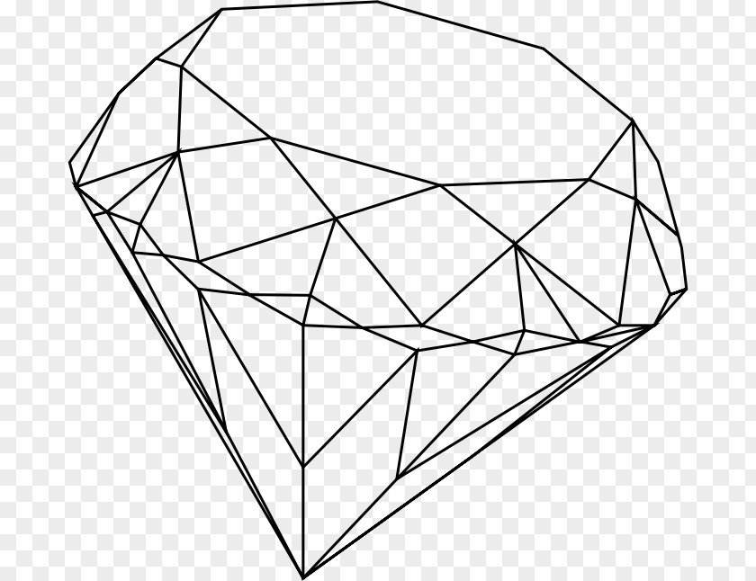 Dimond Drawing Diamond Line Art Clip PNG