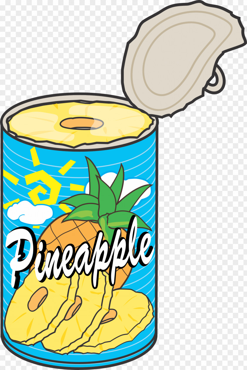 Pinapple Pineapple Canning Tin Can Clip Art PNG