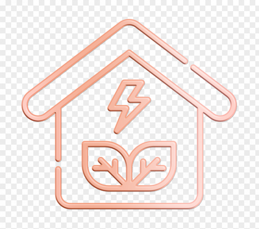 Reneweable Energy Icon Green House Leaf PNG