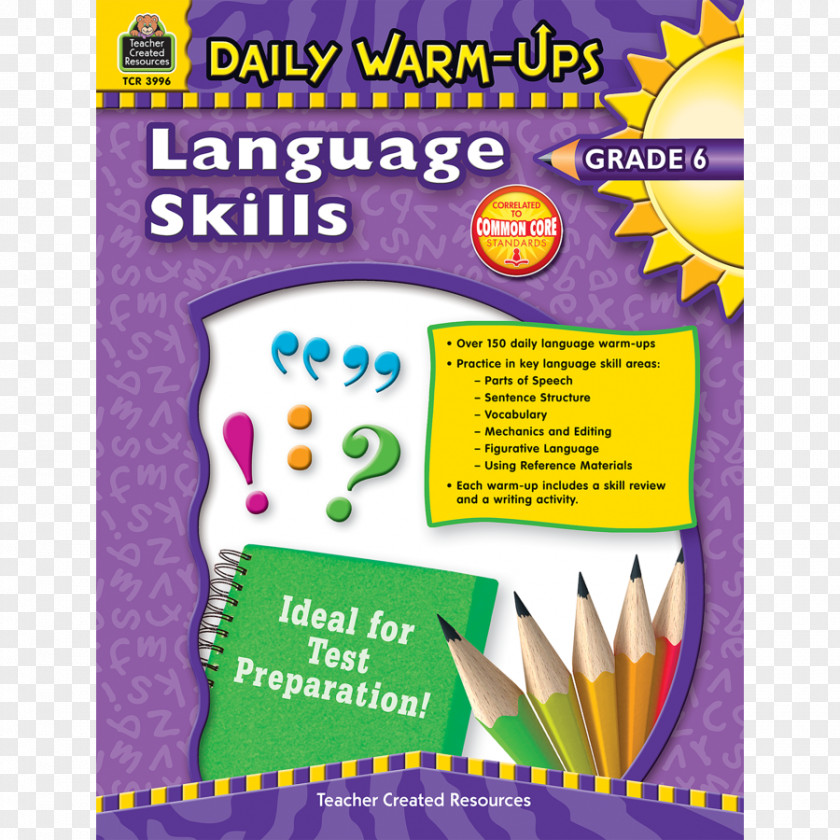 Warm-up Sixth Grade Daily Language Review Grading In Education Fifth Reading PNG