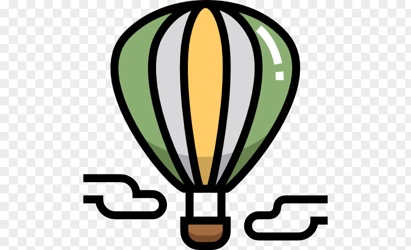 Hot Air Balloon Vehicle Line Clip Art PNG