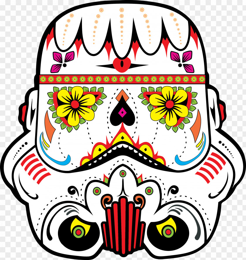 Sugar Skulls Stormtrooper Calavera Anakin Skywalker Kylo Ren R2-D2 PNG