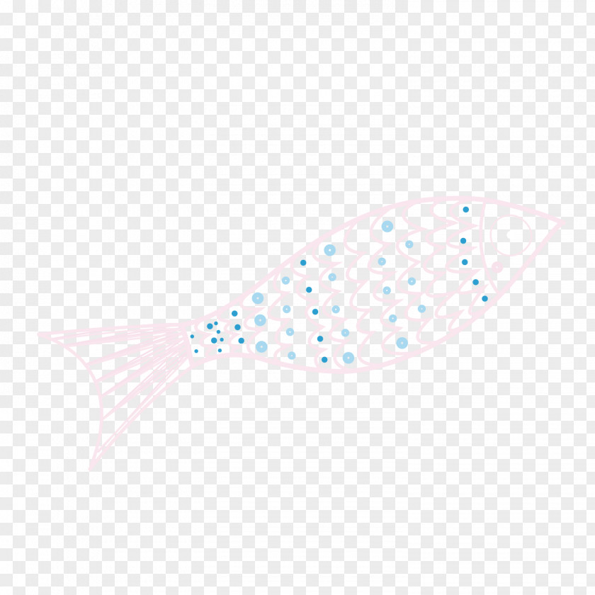 Vector Hand Painted Decorative Fish Polka Dot Angle Font PNG