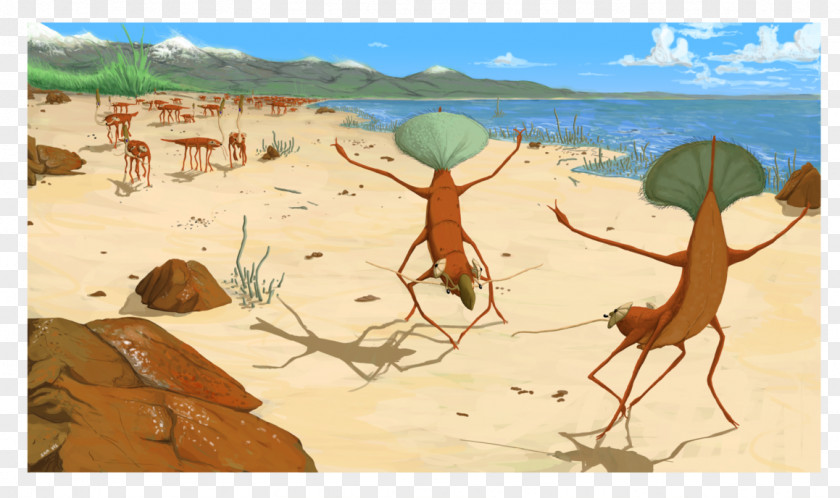 Beach Scene DeviantArt Alien Painting Concept Art PNG