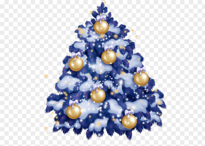 Christmas Tree Blue Santa Claus Ornament Ded Moroz PNG