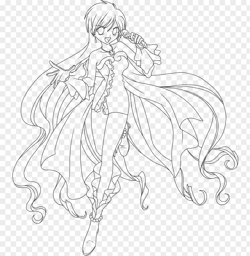 Drawing Mermaid Lucia Nanami Melody Pichi Pitch Coloring Book PNG