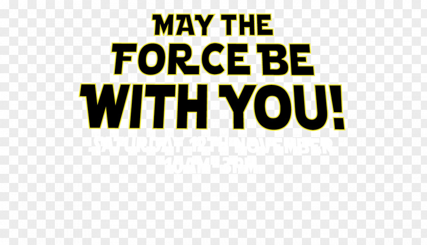May The Force Be With You Logo Brand Line Font PNG