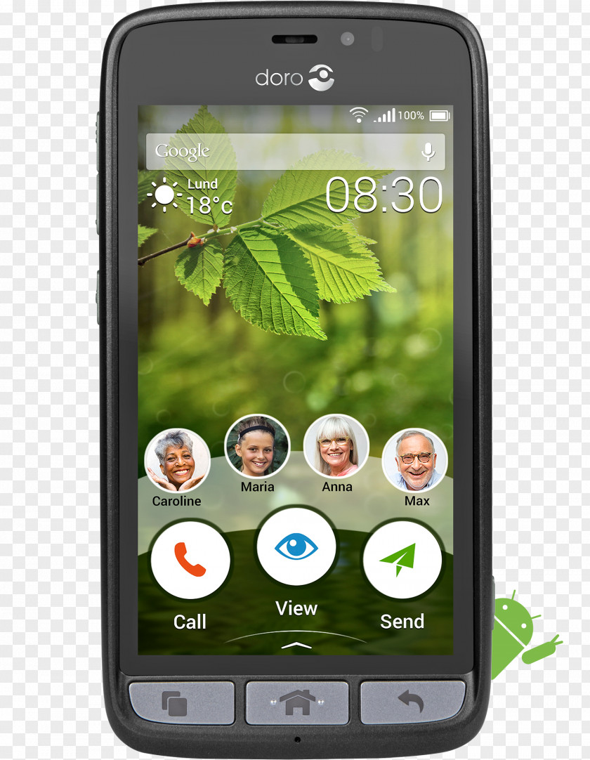 Mobile Phone Design Model Smartphone O2 Doro Sim Free 4G PNG