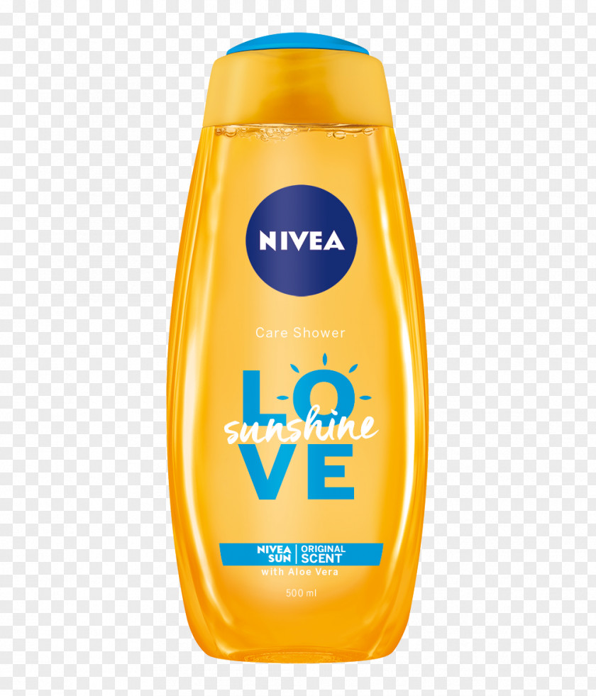 Nivea Logo Sunscreen NIVEA Love Sunshine Shower Gel, 250 Ml Liquid PNG