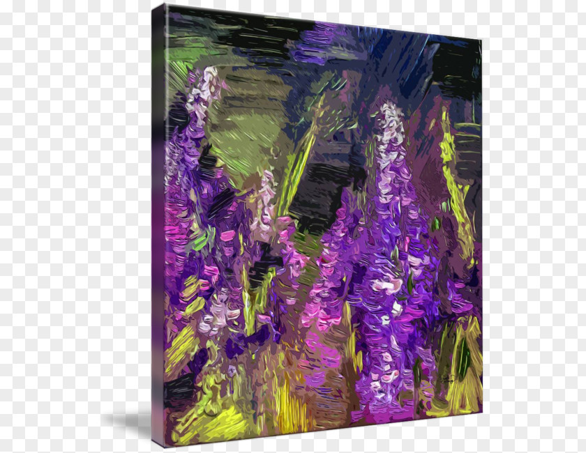 Violet English Lavender Modern Art Architecture PNG