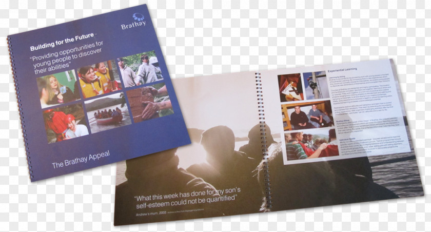 Blue Brochure Paper Flyer Advertising Service PNG