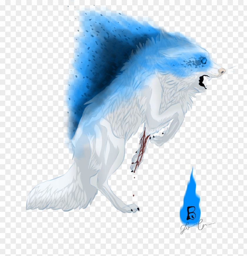 Blue Wolf Tail Fur Microsoft Azure Legendary Creature PNG