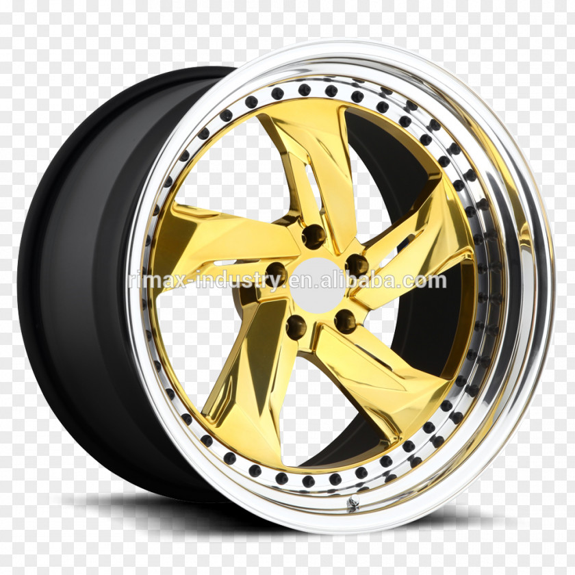 Car Wheel Polishing Gold Brushed Metal Forging PNG