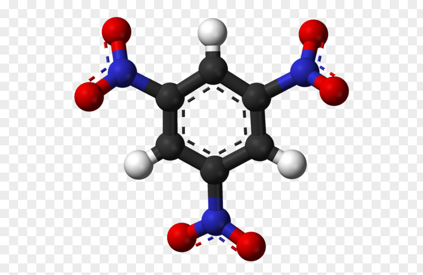 Explosive TNT Ball-and-stick Model Material Molecule Space-filling PNG