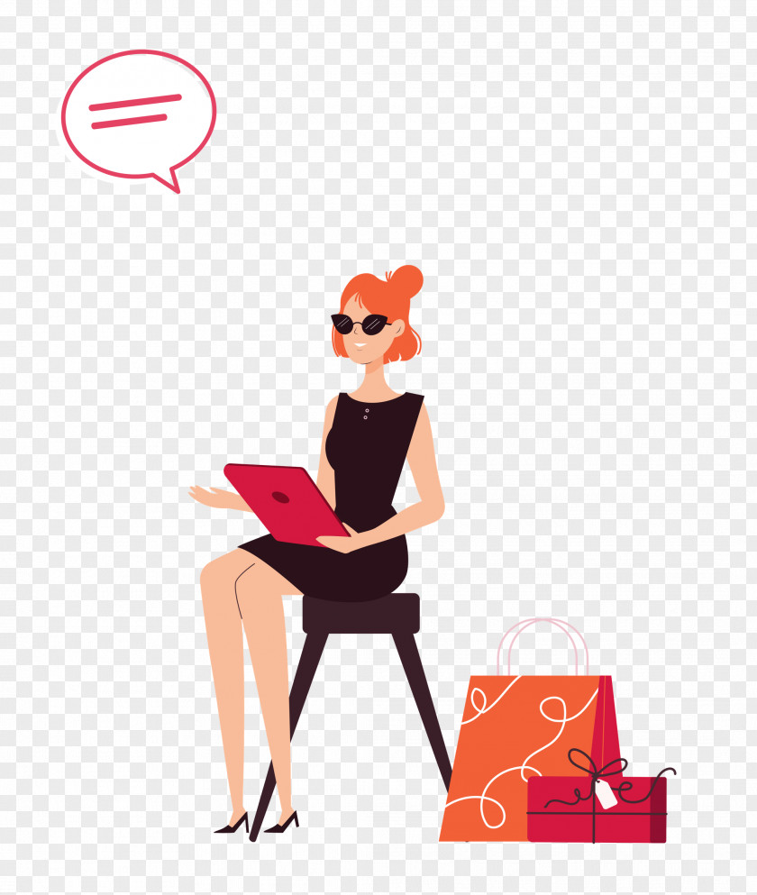 Human Cartoon Sitting Behavior Joint PNG