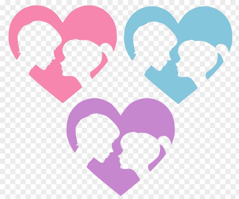 Pastel Colors Silhouette Heart Monochrome Painting Clip Art PNG