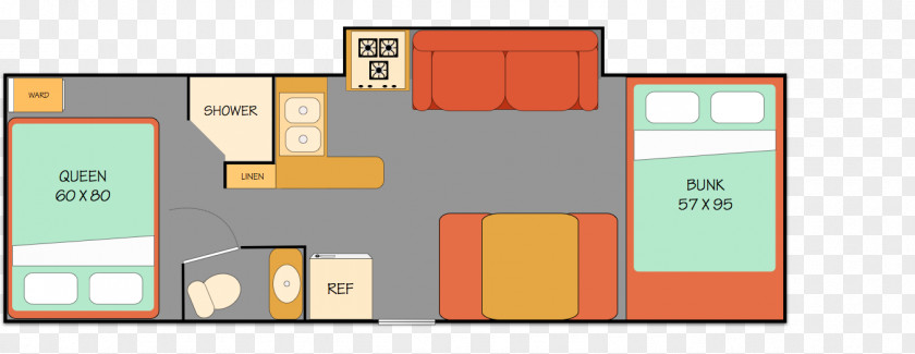 Silver Campervans Alaska House Floor Plan PNG