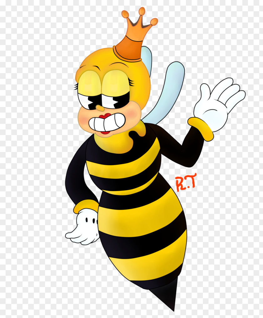 Bee Honey Art Queen Cuphead PNG