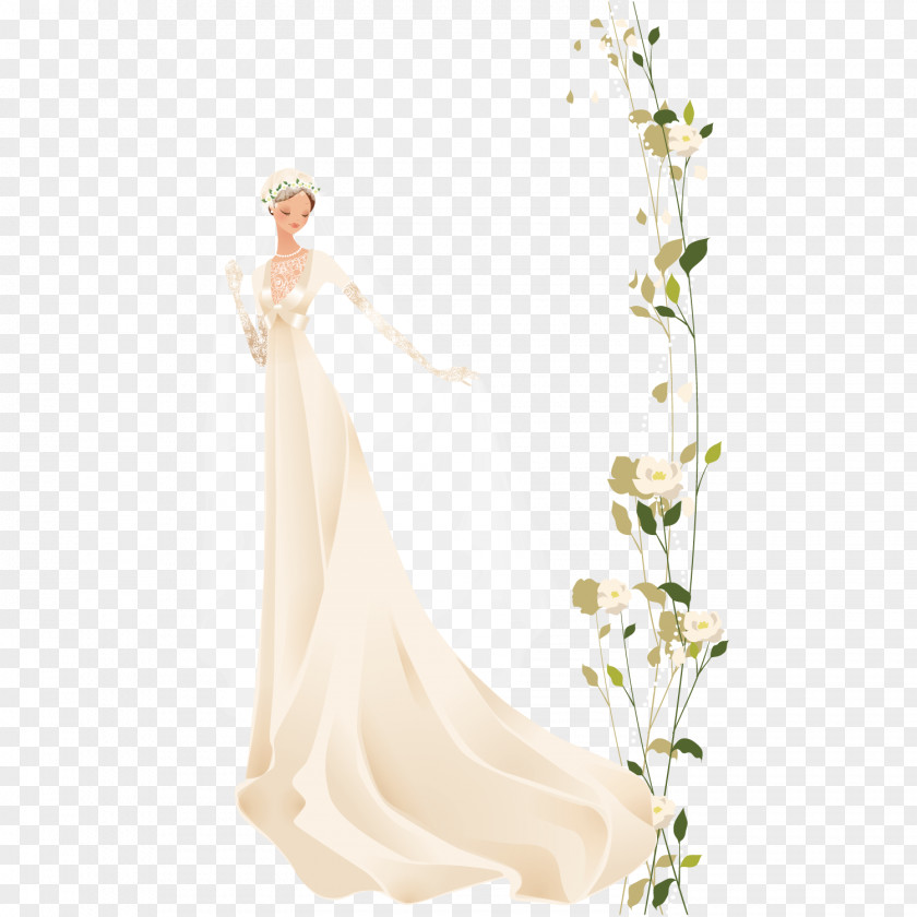 Charming Bride Wedding Dress Photography PNG
