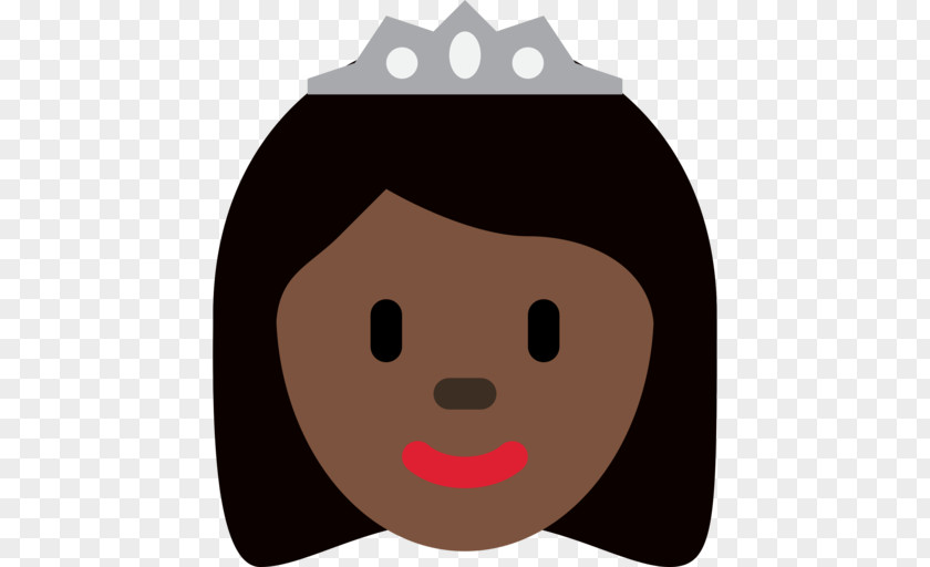 Emoji Emojipedia Princess Dark Skin Human Color PNG