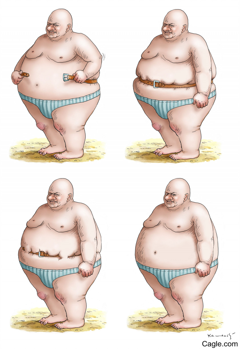 Fat Waistline Cartoon Abdomen PNG