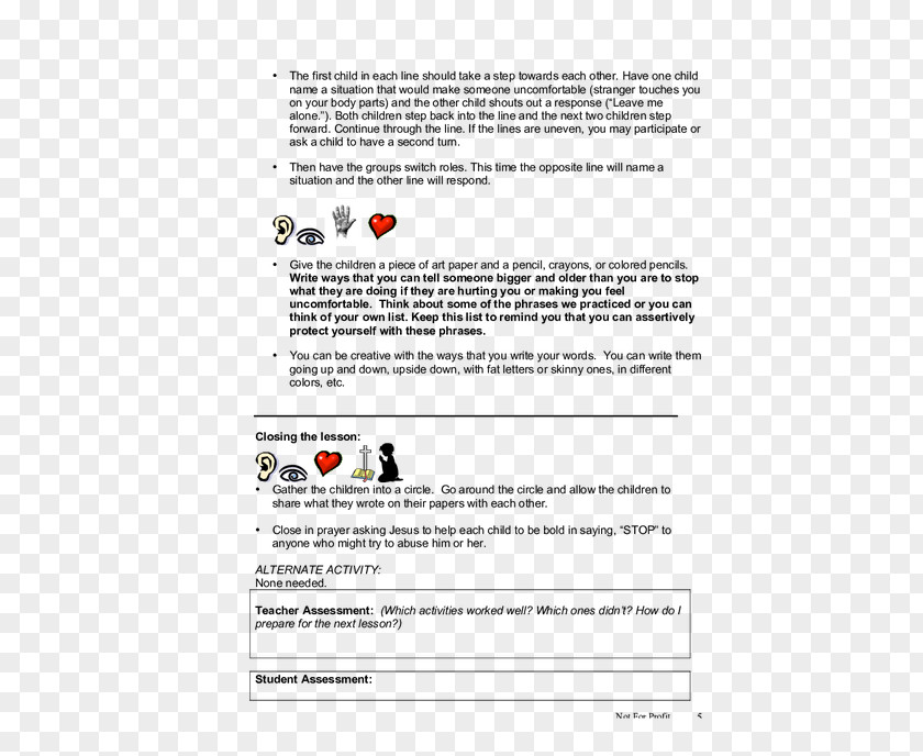 Preferential Activities Document Core Curriculum Vocabulary Lesson PNG