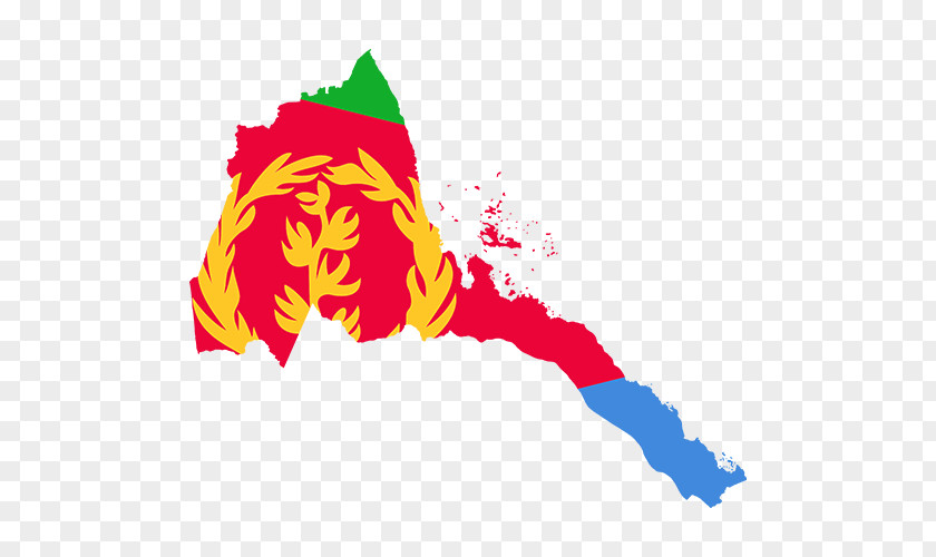 Map Flag Of Eritrea Vector Graphics PNG