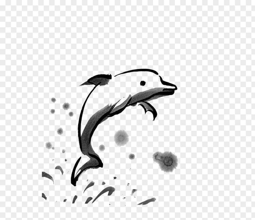 Watercolor Dolphins Dolphin Ink Wash Painting DeviantArt PNG