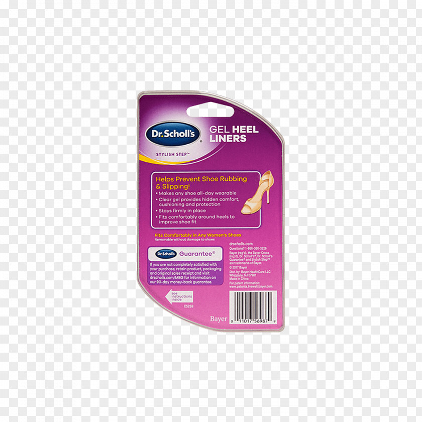 Ball Dr. Scholl's For Her Heel Liners, 1 Pair Shoe Insert High-heeled PNG
