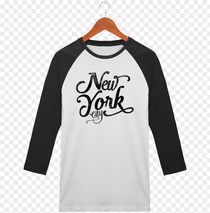 Black And White Baseball Long-sleeved T-shirt Sweater Unisex PNG