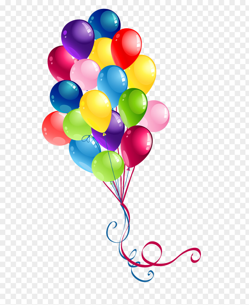 Colored Balloons Birthday Cake Balloon Happy To You Clip Art PNG