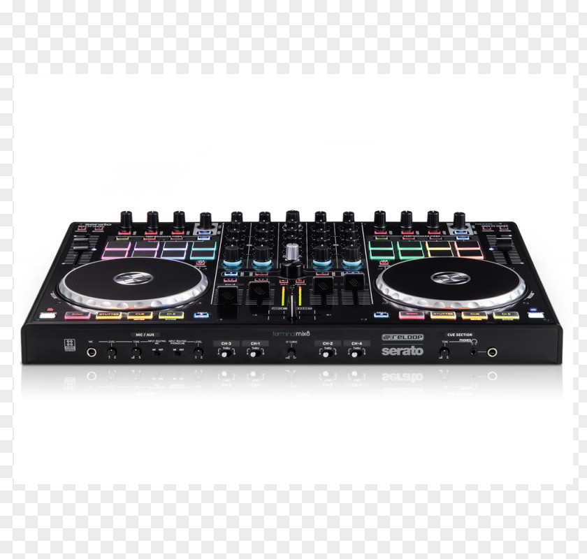 Reloop Terminal Mix 8 Audio Mixers DJ Controller Disc Jockey PNG