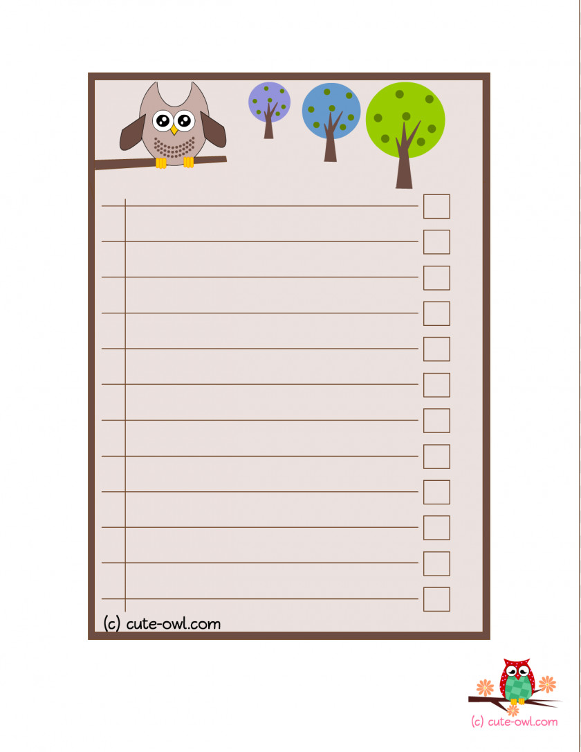 Blank Checklist Cliparts Template Action Item Baby Shower Clip Art PNG