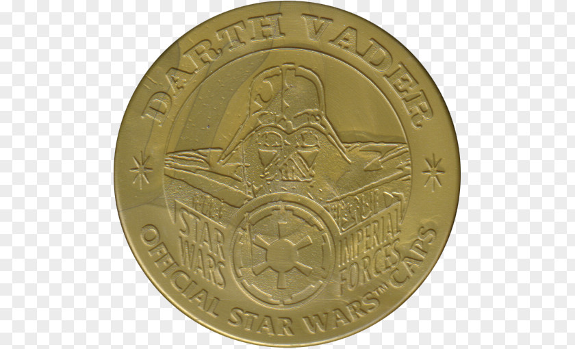 Disney Dollars 1993 Anakin Skywalker Star Wars Coin Darth Gold PNG