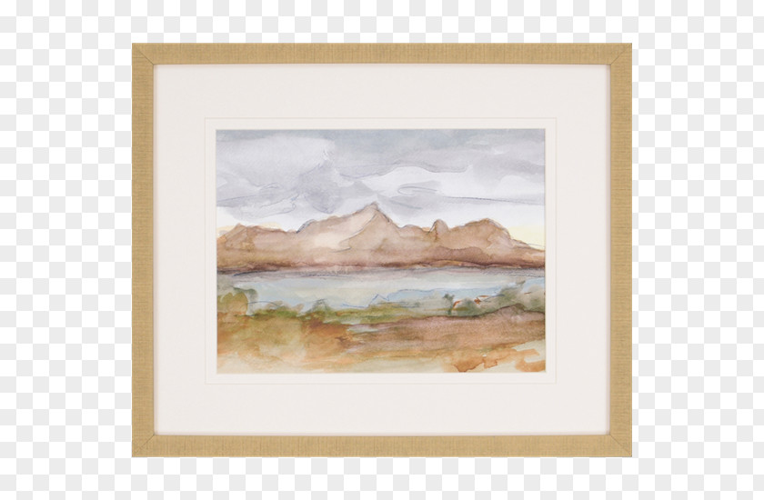 Painting Watercolor Beach In Pourville Picture Frames Art PNG