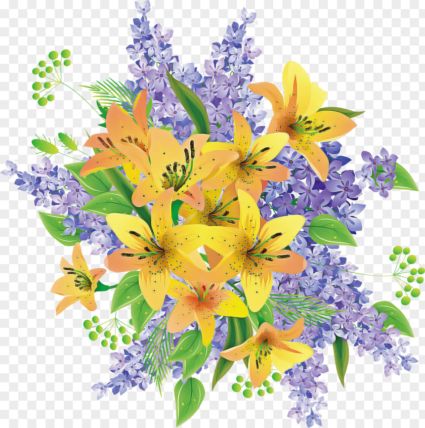 Lilium Bouquet Flower Bunch PNG