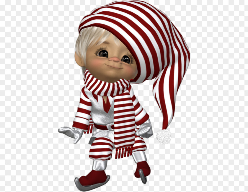 Pfeferminz Doll Le Patinage Christmas Day Lutin Image PNG
