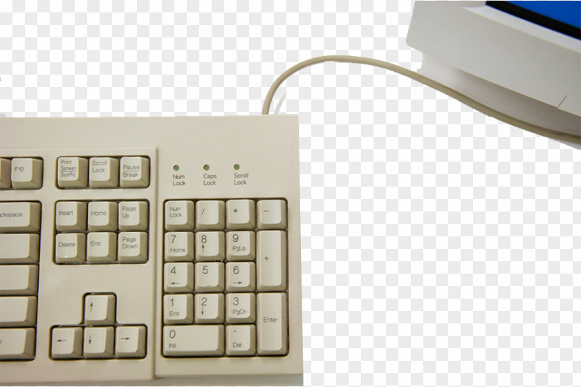 Retro Keyboard Computer Mouse Numeric Keypad Cherry PNG