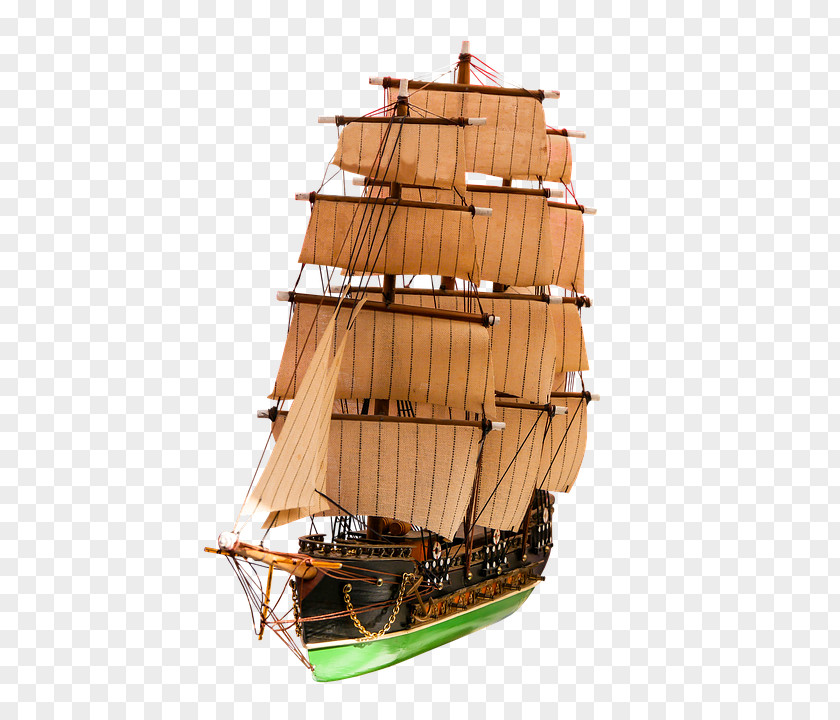 Ship Barque Brigantine Clipper Sailing Caravel PNG