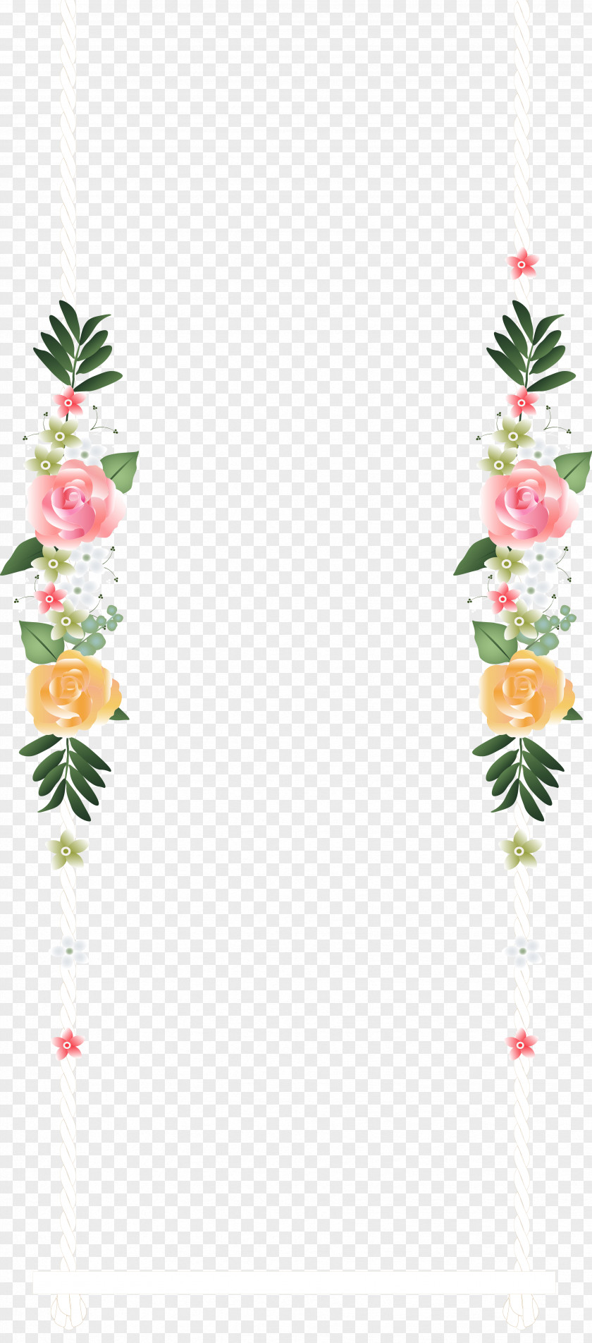 Swing Floral Design Flower Wedding Clip Art PNG