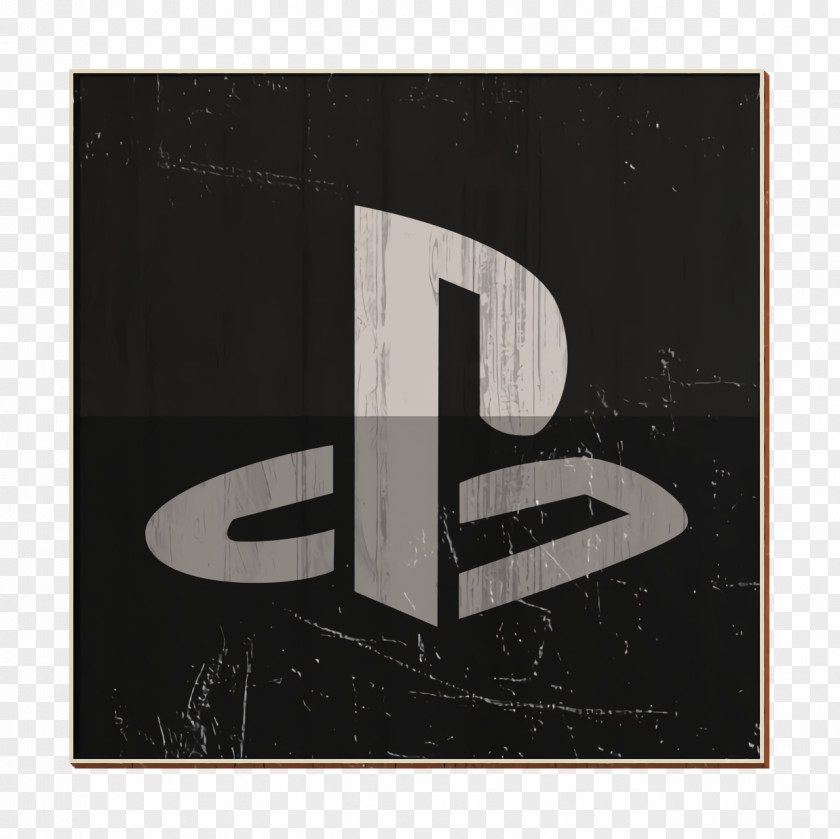 Blackandwhite Rectangle Playstation Icon PNG