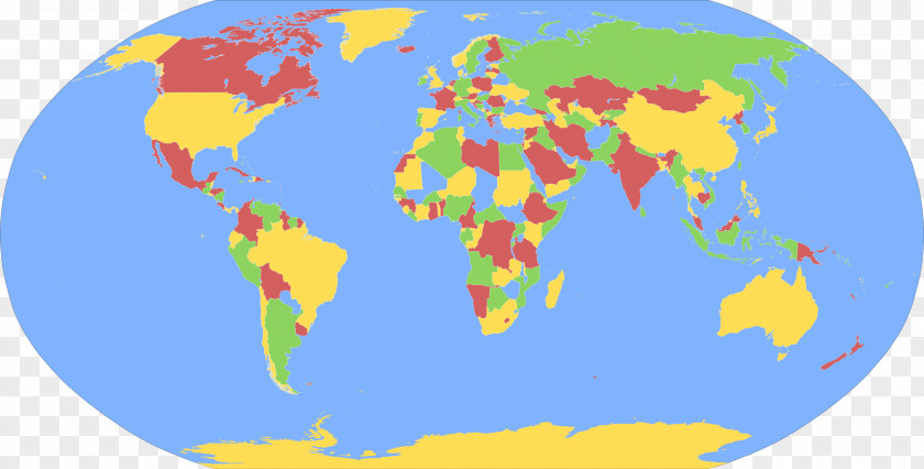 Colored Lion World Map Four Color Theorem PNG