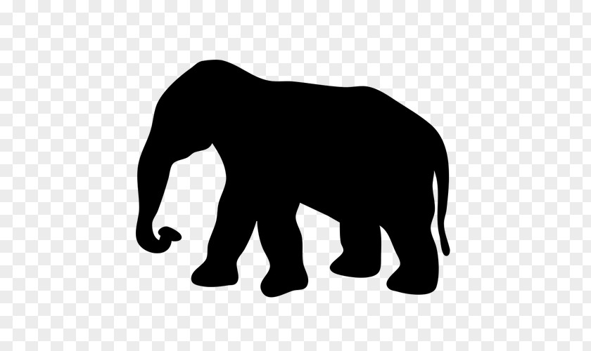 Silhouette Elephantidae Rhinoceros Clip Art PNG