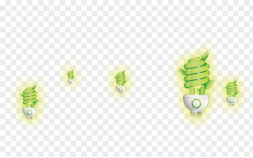 Green Light Bulb Pattern PNG