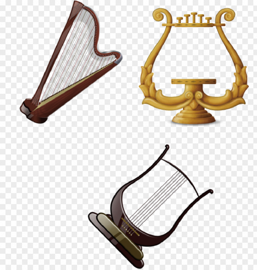Harp Lyre Musical Instrument ICO Icon PNG